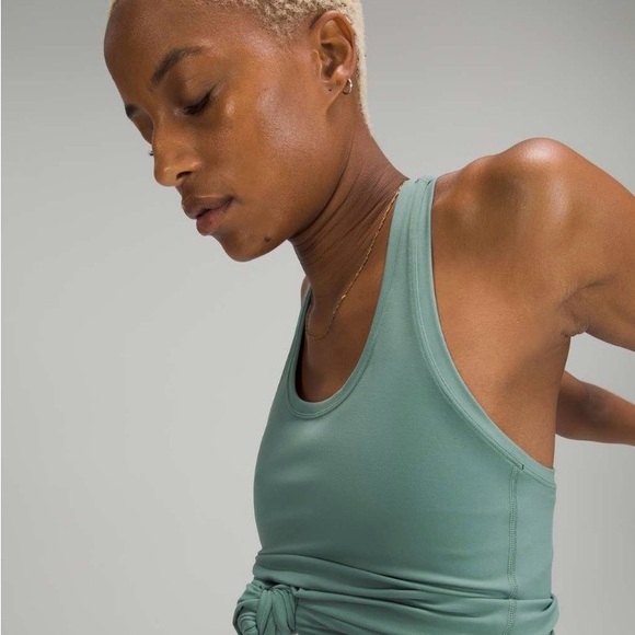 Lululemon Cool Racerback Tank Top *Nulu Tidewater teal - Picture 6 of 8
